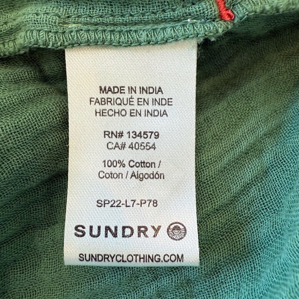 Sundry Cotton Jumpsuit with Drawstring Waist - Picture 5 of 6